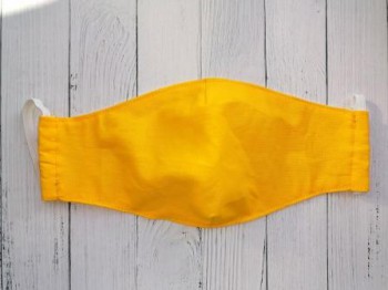 Дизайнерская маска для лица - желтая